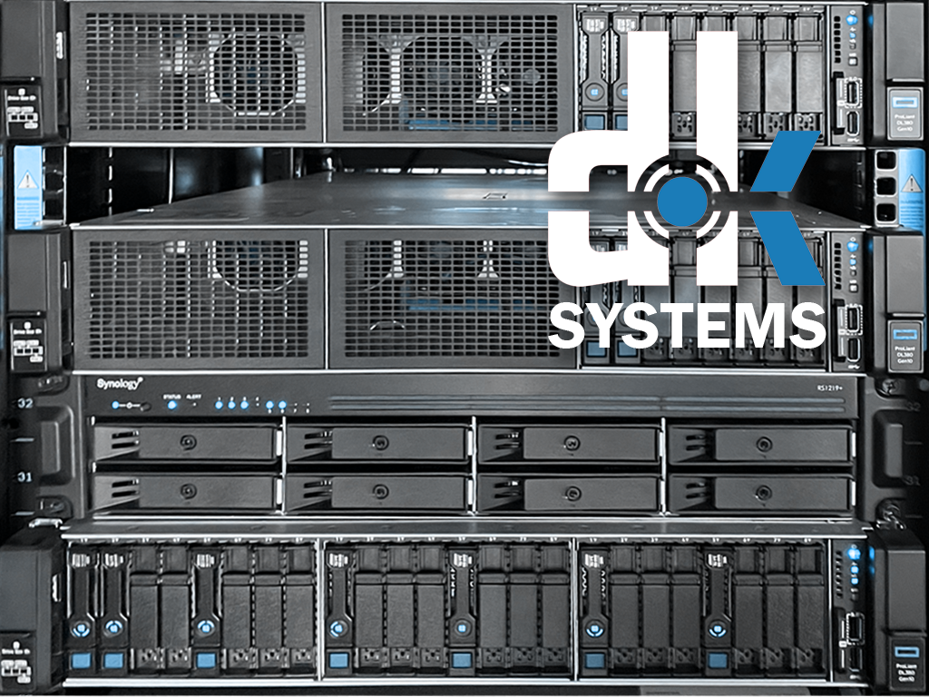 Frontansicht von einem Serverschrank