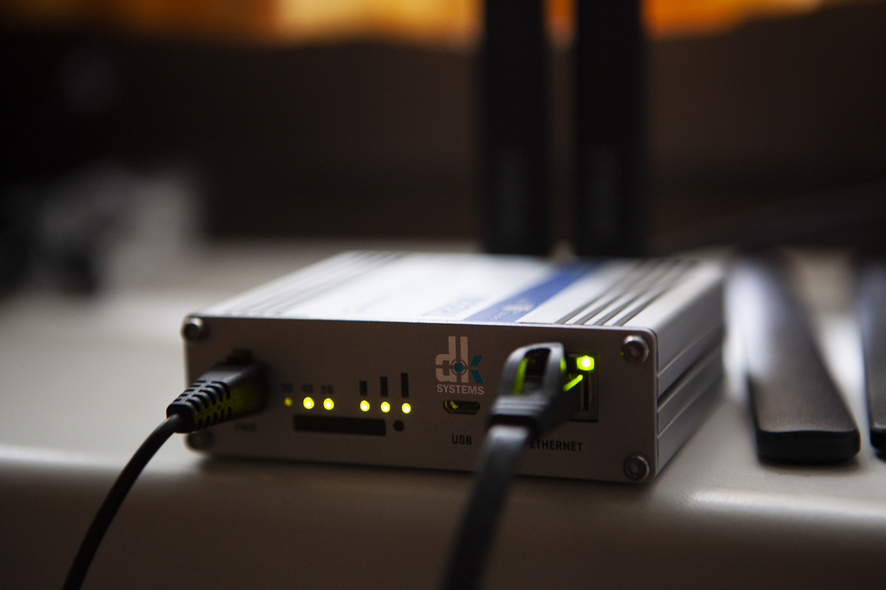 Bild von einem Computermodem für die Datenübertragung